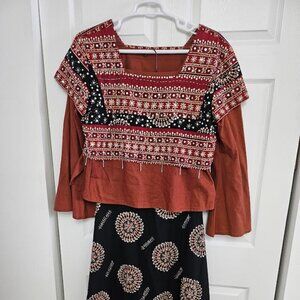 AS-HRO Skirt Set Multi Colored